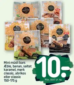REMA 1000 Mini müsli bars tilbud