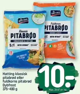 REMA 1000 Hatting klassisk pitabrød eller fuldkorns pitabrød tilbud