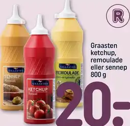 REMA 1000 Graasten ketchup, remoulade eller sennep tilbud
