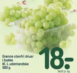 REMA 1000 Grønne stenfri druer tilbud