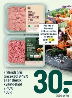 REMA 1000 Frilandsgris grisekød eller dansk kyllingekød tilbud