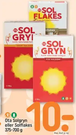 REMA 1000 Ota Solgryn eller Solflakes tilbud