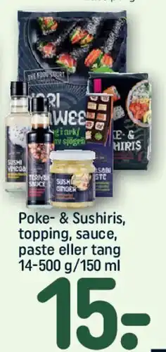 REMA 1000 Poke- & Sushiris, topping, sauce, paste eller tang tilbud