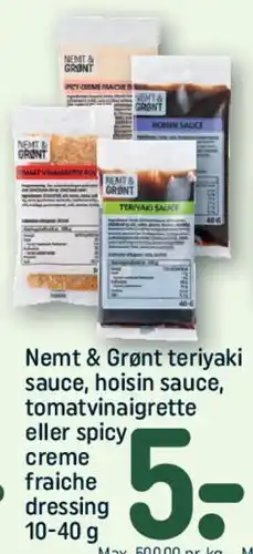REMA 1000 Nemt & Grønt - teriyaki / hoisin / dressing tilbud