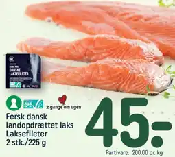 REMA 1000 Fersk dansk landopdrættet laks - laksefileter tilbud