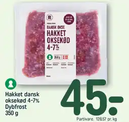 REMA 1000 Hakket dansk oksekød 4-7% tilbud