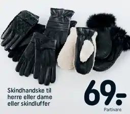 REMA 1000 Skindhandske til herre eller dame / skindluffer tilbud