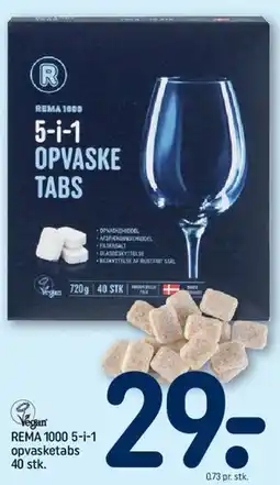 REMA 1000 REMA 1000 5-i-1 opvasketabs tilbud