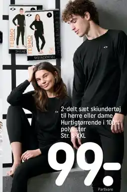 REMA 1000 2-delt sæt skiundertøj til herre eller dame tilbud