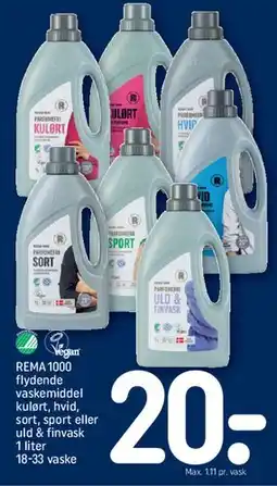 REMA 1000 REMA 1000 flydende vaskemiddel tilbud