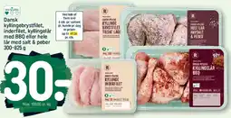 REMA 1000 Dansk kyllingebrystfilet, inderfilet, kyllingelår med BBQ eller hele lår med salt & peber tilbud