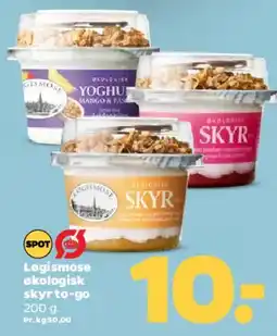 Netto Løgismose økologisk skyr / yoghurt to-go tilbud