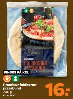 Netto Premieur fuldkorns-pizzabund (240 g) tilbud