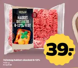 Netto Velsmag hakket oksekød 8-12% fedt tilbud