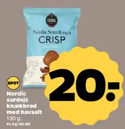 Netto Nordic surdejs knækbrød (crisp) tilbud