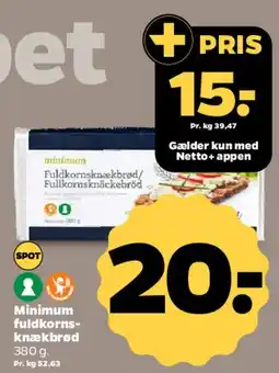 Netto Minimum fuldkorns-knækbrød tilbud