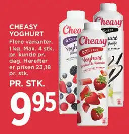 MENY Cheasy yoghurt tilbud