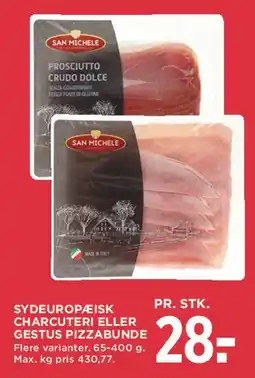 MENY Sydeuropæisk charcuteri / Gestus pizzabunde tilbud