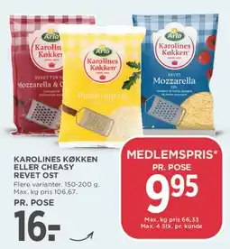MENY Karolines Køkken / Cheasy revet ost tilbud