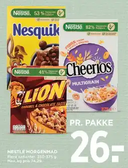 MENY Nestlé morgenmad tilbud