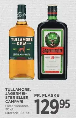 MENY Tullamore, Jägermeister eller Campari tilbud