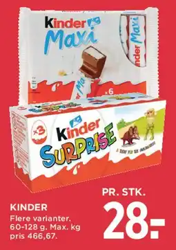 MENY Kinder (Maxi / Surprise) tilbud