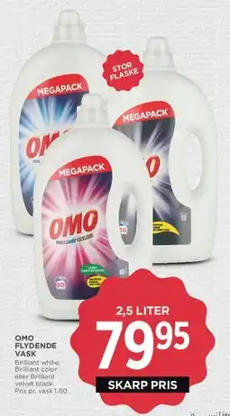 MENY OMO flydende vask tilbud