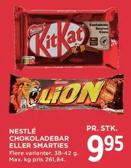 MENY Nestlé chokoladebar / Smarties tilbud