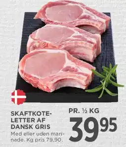 MENY Skaftkoteletter af dansk gris tilbud