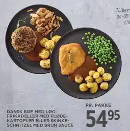MENY Dansk bøf / frikadeller / skinkeschnitzel tilbud
