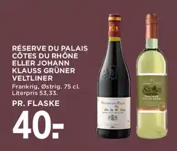 MENY Réserve du Palais / Johann Klauss Grüner Veltliner tilbud