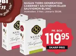 MENY Nugan Third Generation – box (Cabernet Sauvignon / Sauvignon Blanc) tilbud