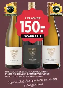 MENY Nittnaus Selection - Chardonnay / Pinot Noir / Grüner Veltliner tilbud