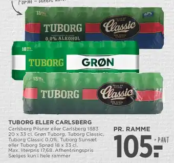 MENY TUBORG ELLER CARLSBERG (ramme) tilbud