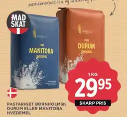 MENY Pastariget Bornholmsk durum / Manitoba hvedemel tilbud