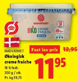 Lidl Økologisk creme fraiche (18%) tilbud