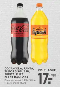 MENY Coca‑Cola / Fanta / Tuborg Squash mv. tilbud
