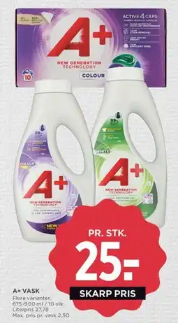 MENY A+ vask / vaskemiddel tilbud