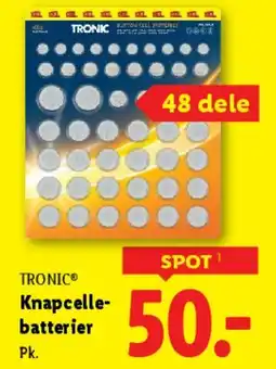Lidl Knappcelle-batterier tilbud