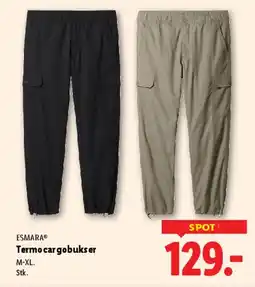 Lidl Termo cargobukser tilbud