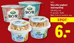 Lidl ARLA Skyr eller yoghurt med myslitop tilbud