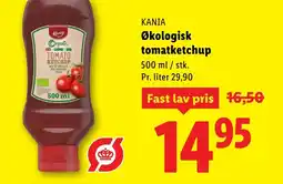 Lidl KANIA Økologisk tomatketchup tilbud