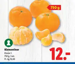 Lidl Klementiner tilbud