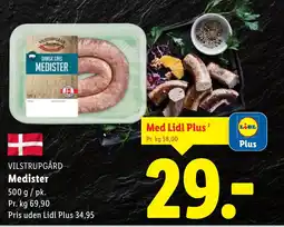 Lidl VILSTRUPGÅRD Medister tilbud