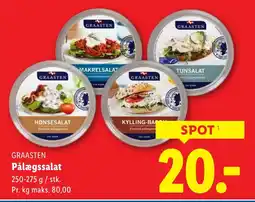 Lidl GRAASTEN Pålægssalat tilbud