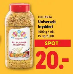 Lidl KULJANKA Universelt krydderi tilbud