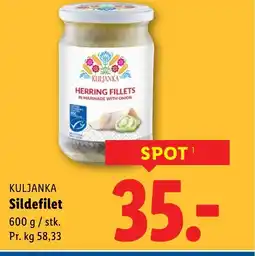 Lidl KULJANKA Sildefilet tilbud