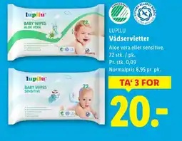 Lidl LUPILU Vådservietter tilbud