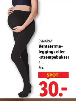 Lidl ESMARA® Ventetermo- leggings eller -strømpebukser tilbud