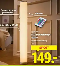 Lidl LIVARNO® LED-standerlampe RGBW tilbud